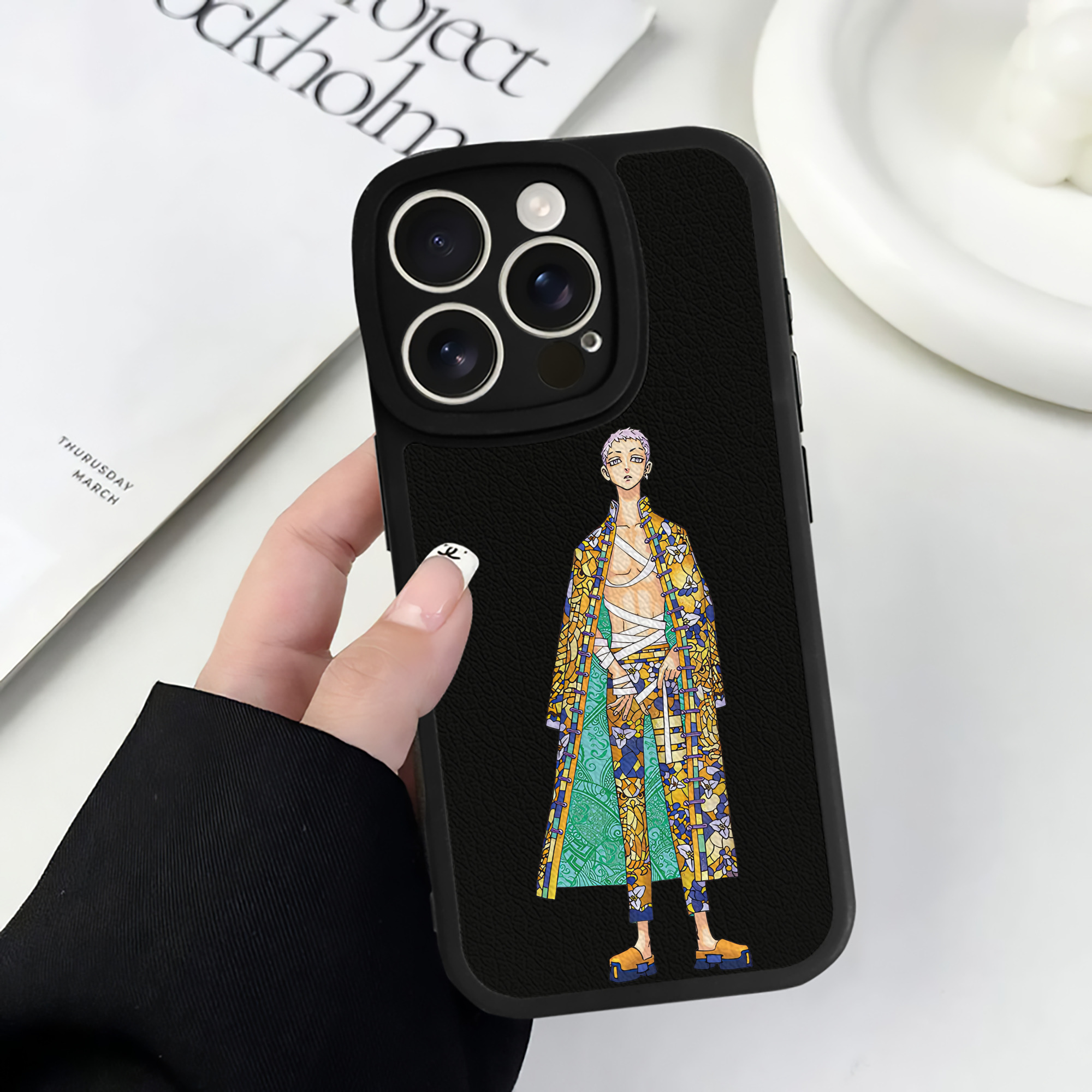 （画像用） 東京リベンジャーズ Tokyo Revengers 【iPhone 16シリーズ対応】シリコンスマホケース（レザー調） 材質：シリコン